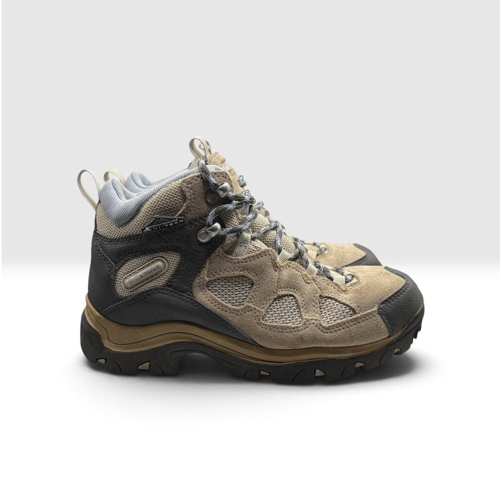 Columbia Womens Packus Ridge Omni Tech Hiking Boots Sz 7.5 Waterproof Brown 2247